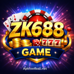 ZK688 Game official logo with online casino style design and gaming icons