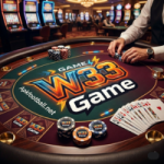W33 Game online gaming platform interface displaying games and casual web-based games.